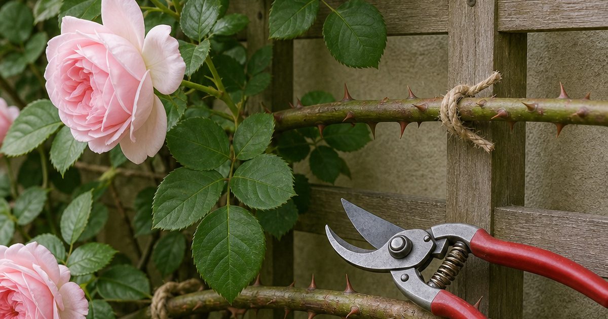Hoe moet je een klimroos snoeien voor meer bloemen en gezonde groei?