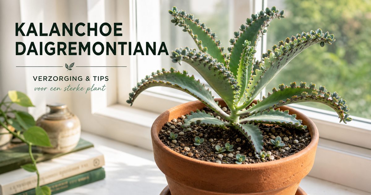 Kalanchoe daigremontiana plant verzorgen: wat te doen met broedblaadjes?